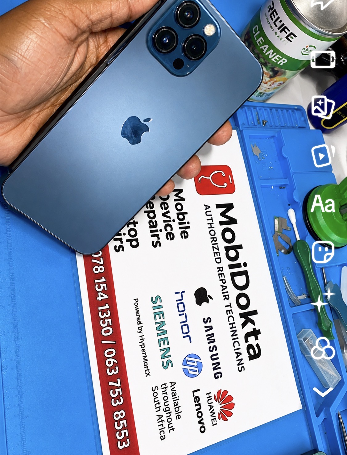 iPhone 12 Pro back glass and LiDAR sensor calibration at MobiDokta Danville
